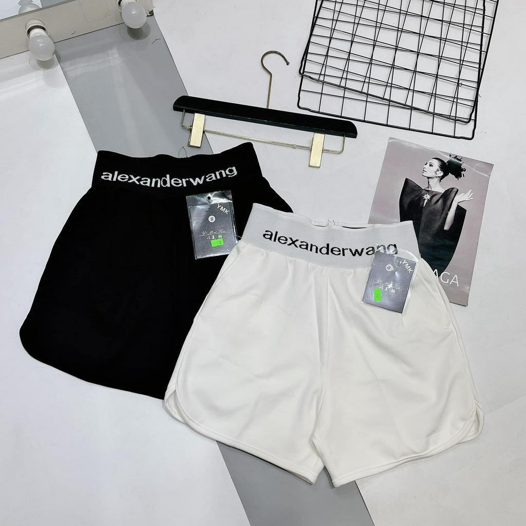 Quần sooc cạp chun chữ 2 màu hót