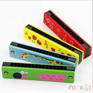 Kèn Harmonica, Đồ chơi Nhạc cụ, Kèn harmonica gỗ, Đồ chơi cho bé