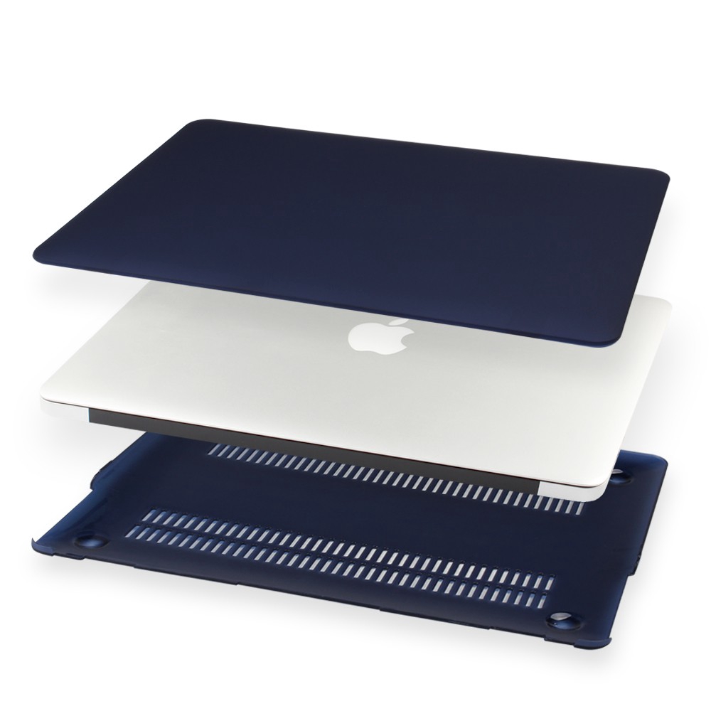 Ốp Laptop Batianda Cho Apple Macbook Air 13 2020 A2179 11 Pro 13 15 Inch Retina 12 Màu Xanh Navy Bề Mặt Nhám