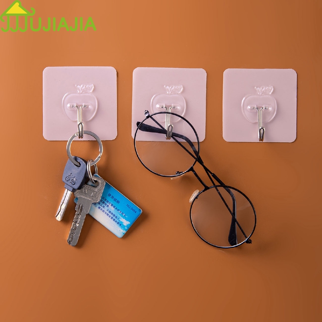 Bộ 10 Móc Treo Đồ JUJIAJIA Gắn Tường Tiện Dụng Đa Chức Năng