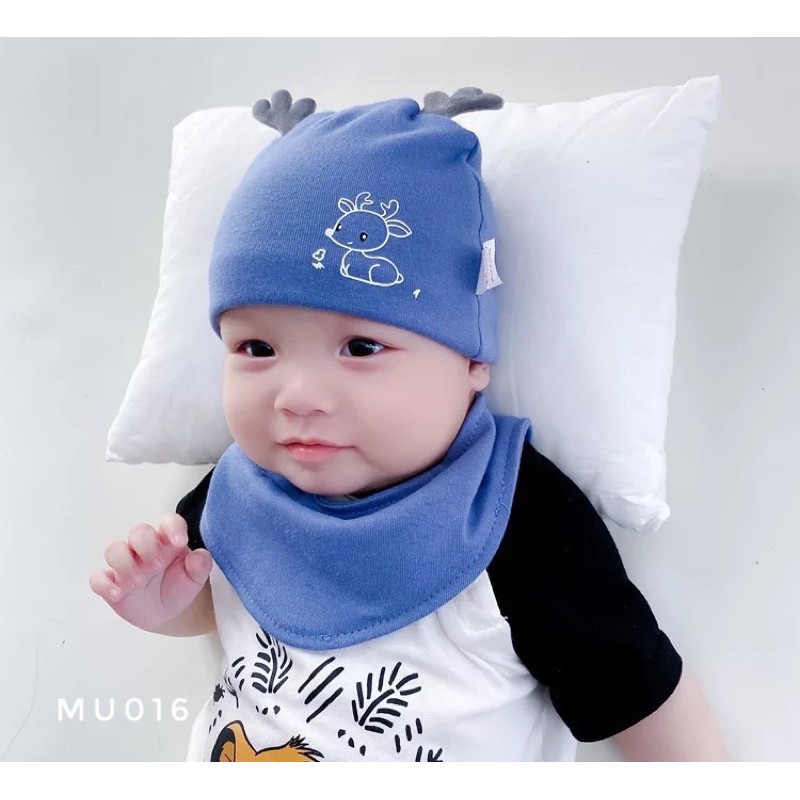 Set mũ yếm cho bé 0-12m MU016