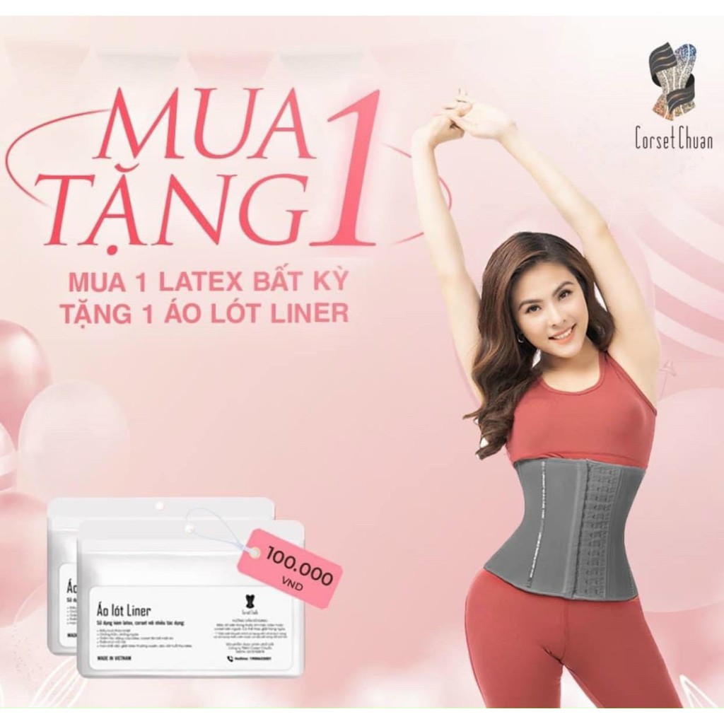 Nịt bụng latex giảm mỡ chính hãng 25 thanh xương không cuộn gập nhập khẩu Châu Âu- Corset Chuẩn | BigBuy360 - bigbuy360.vn