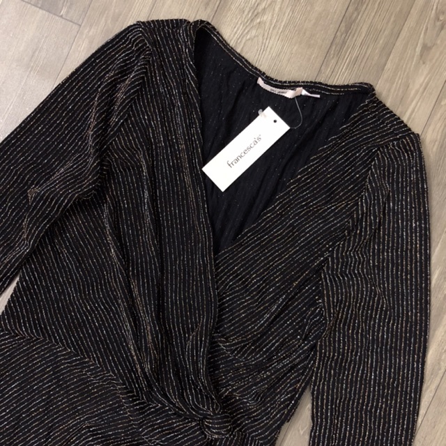 ĐẦM BODY NHŨ KIM TUYẾN VẠT CHÉO XẺ ĐÙI SIÊU CO GIÃN CRYSTAL DOLL