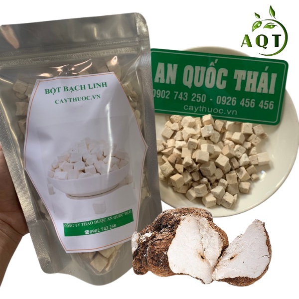 Bạch Linh [LOẠI 1] 500g (Viên Trắng, Đẹp), Viên Bạch Linh Nguyên Chất Thượng Hạng | Thảo dược An Quốc Thái