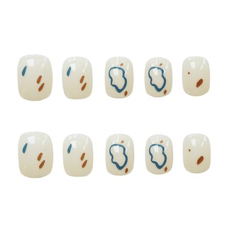 Bộ 24 móng tay giả đốm nâu