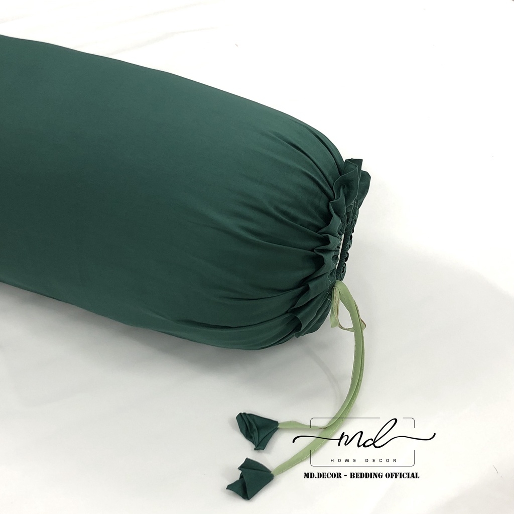 Vỏ gối ôm lụa tencel 40S MD.DECOR cao cấp kích thước 35cmx100cm trơn màu dễ phối