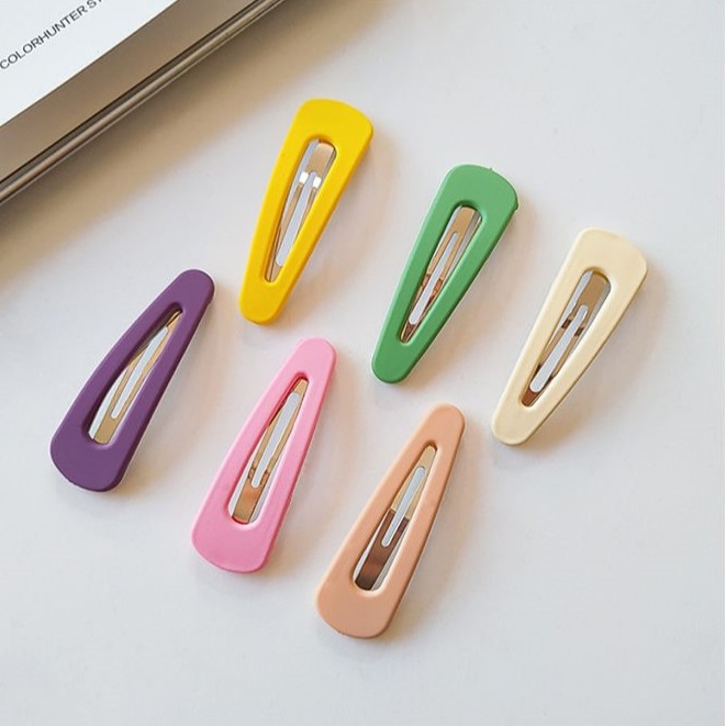 QADCOL Kẹp tóc màu sắc phong cách Hàn Quốc dễ thương cho nữ