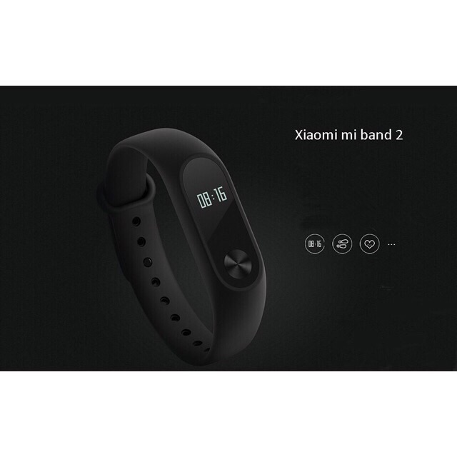 Vòng đeo tay Xiaomi Miband 2 màu đen chính hãng