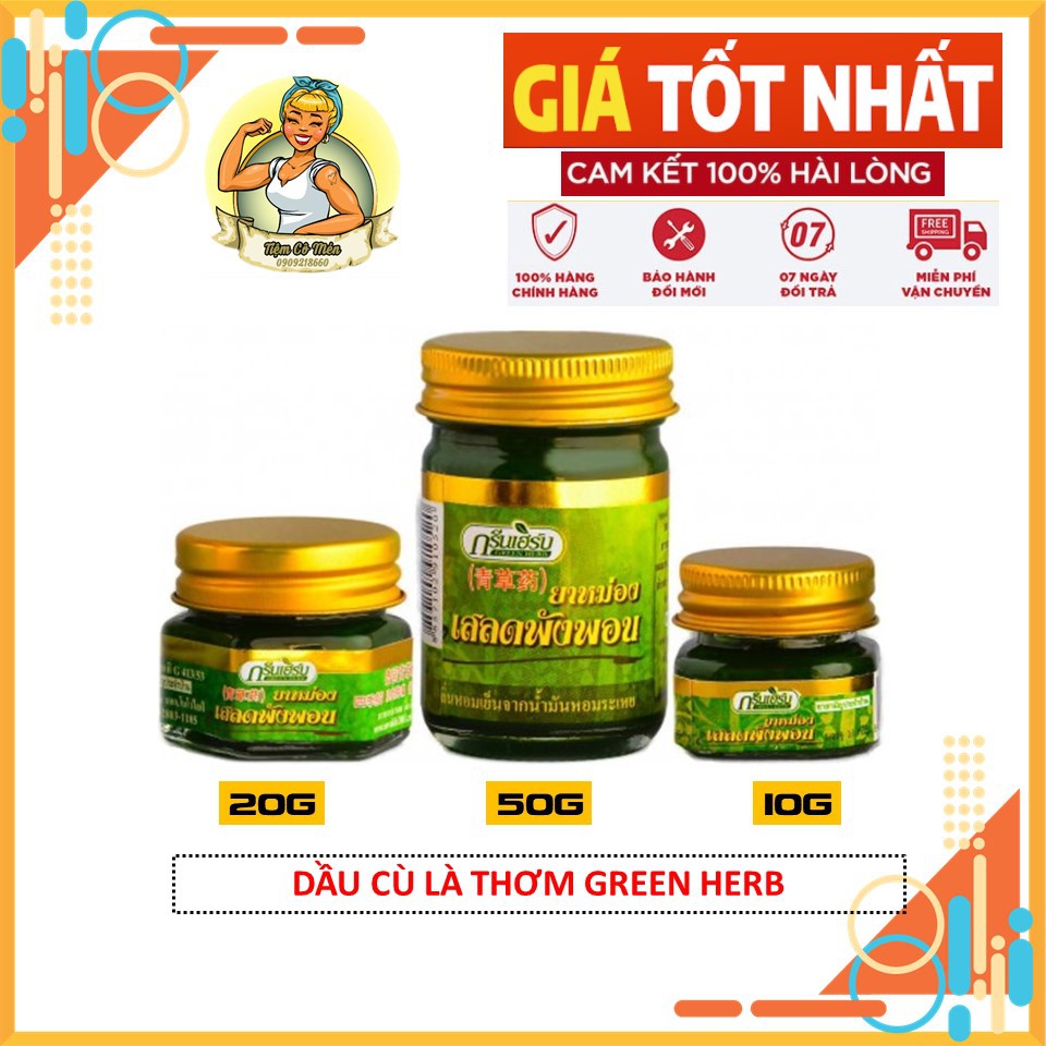 Dầu Cù Là Thơm Green Herb Thái Lan - Dầu Nội Địa Thái Lan - Chăm Sóc Chấn Thương