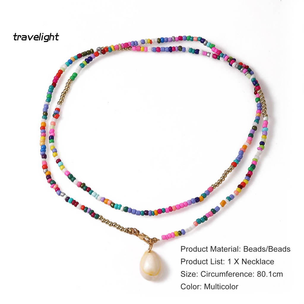 (Travelight) Vòng cổ Hai Lớp Handmade Thanh Lịch Cho Nữ