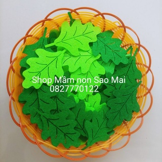 Túi 20 lá vải nỉ 8x4.5cm mầm non