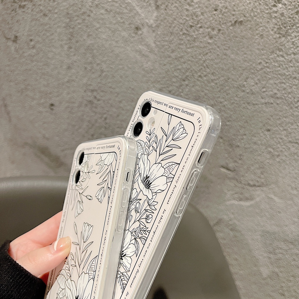 Ốp lưng iphone Mềm Họa Tiết Hoa Cho Iphone 12 11 12 12 12 12 Pro 12 Pro Max 11 Pro Max Xs Max Xr 8 Plus 7 Plus 6s 6