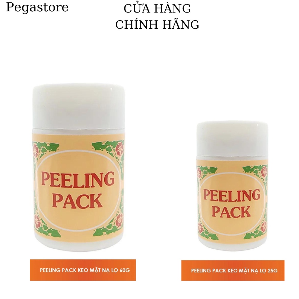 Gel lột mụn đầu đen PEELING PACK - Mặt nạ lột mụn đầu đen 60G - 25g