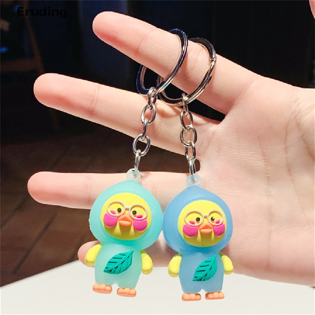 Móc Khóa Vịt Doodle Màu Kẹo Dễ Thương Vui Nhộn