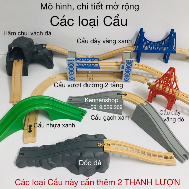 [Mở Rộng] Xe lửa chạy pin và các chi tiết mở rộng cho mô hình gỗ