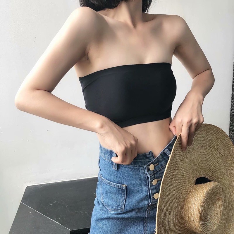 [FreeShip] Áo ống mặc kèm vest hoặc đầm maxi trễ ngực đi biển