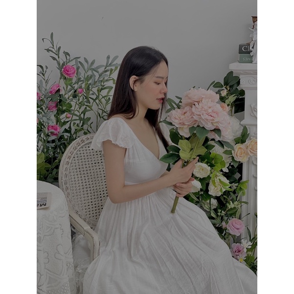 KT49 - ĐẦM MAXI TAY TIÊN LƯNG U