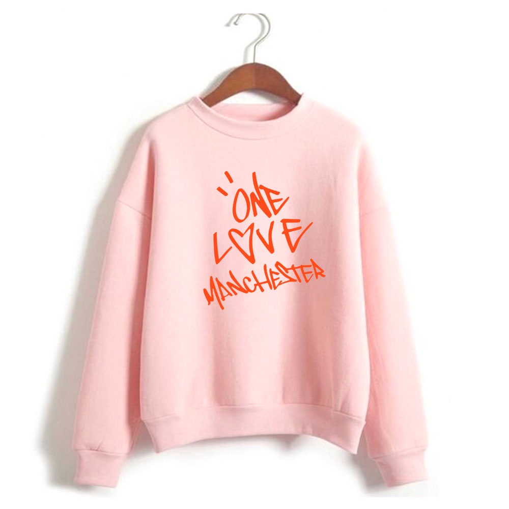 Áo Thun Sweater In Chữ ONE LOVE MANCHESTER Mùa Đông Mới Bán Chạy 2022 Cho Nữ