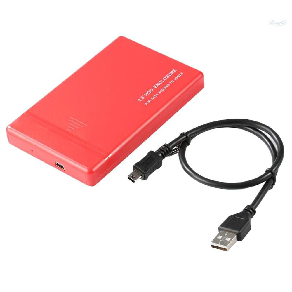 Hộp Ổ Cứng 2.5in Hdd 480mbps Cho Sata Hdd / Ssd Sang Usb2.0 | BigBuy360 - bigbuy360.vn