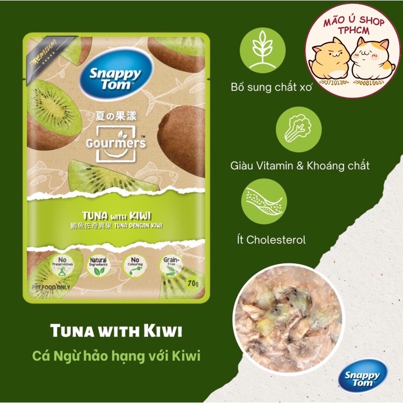 COMBO 12 GÓI PATE MÈO SNAPPY TOM TRÁI CÂY