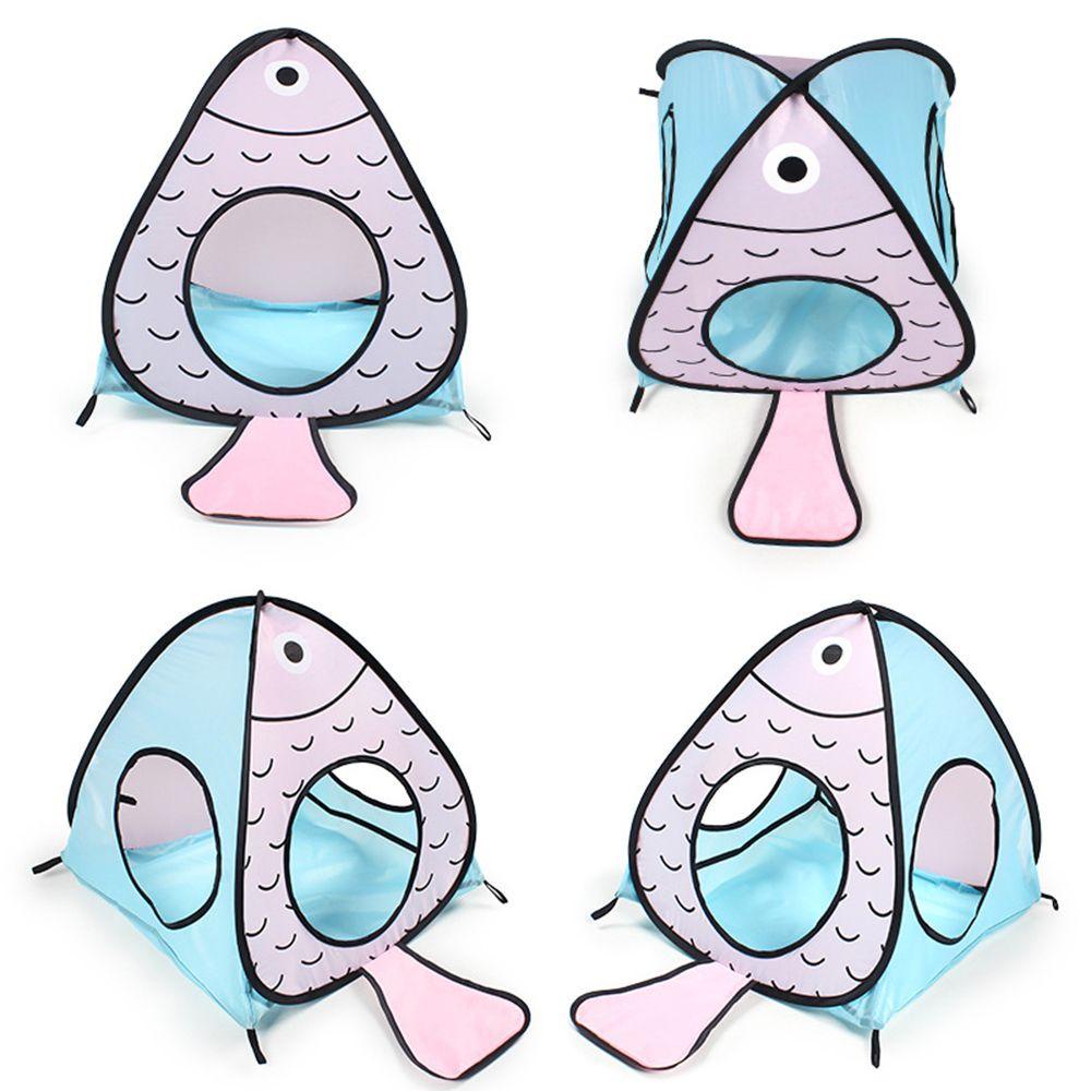 Đường Hầm Hình Cá Vui Nhộn Có Thể Gấp Gọn Dùng Huấn Luyện Thú Cưng