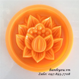 Khuôn nhấn bánh Trung thu nướng Hoa Sen Hạt 200g Nhựa Vĩnh Trường - KH68