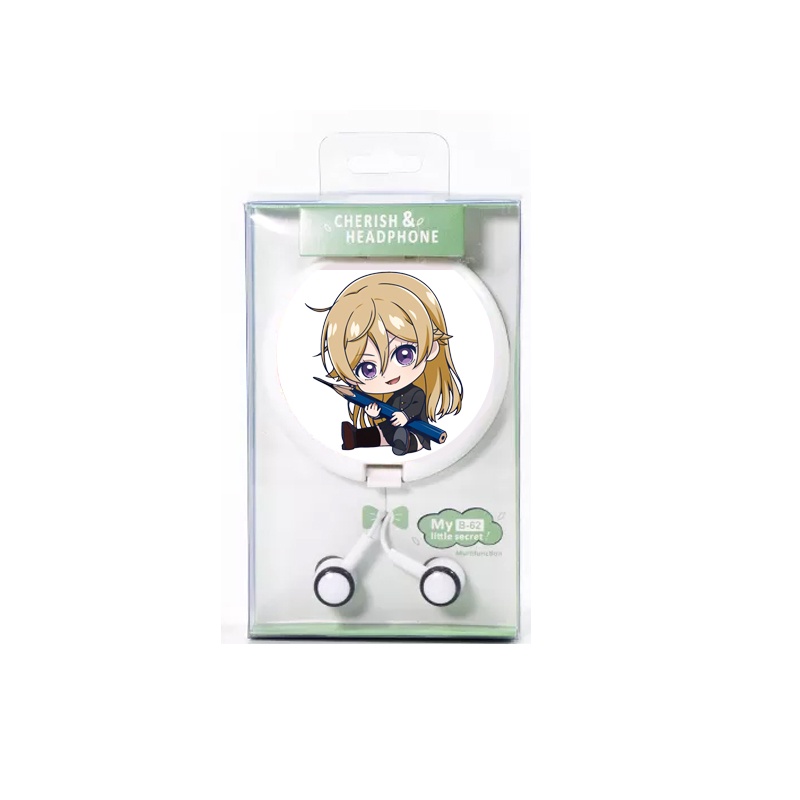 Tai nghe hộp tròn in hình BLUE PERIOD chibi anime xinh xắn tiện lợi