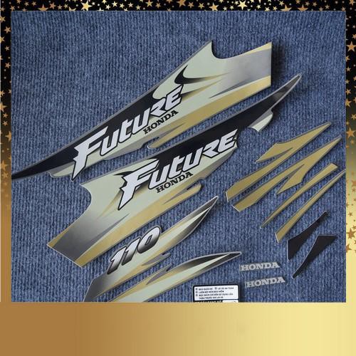 [CỰC RẺ]  Tem rời dán full xe máy FUTURE 1 hàng 3 lớp cao cấp ( XÁM LONG CHUỘT )