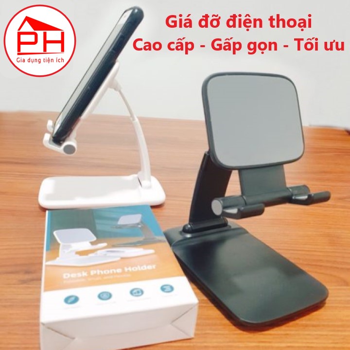 Giá đỡ để điện thoại khung cong gấp gọn góc xoay linh hoạt - Hỗ trợ làm việc học tập Online đa năng (Mầu ngẫu nhiên)