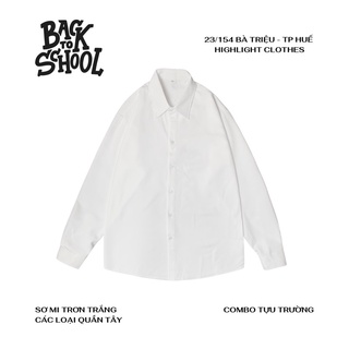 ÁO SƠ MI BASIC FORM RỘNG UNISEX NAM NỮ