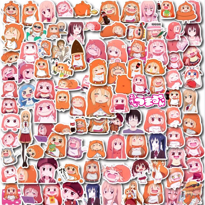 Bộ 90 Cái ☆ Himouto! Umaru-chan. Hình Dán Mini Doma Umaru ☆ Sticker Dán Tường Chống Thấm Nước Họa Tiết Graffiti Hợp Thời Trang