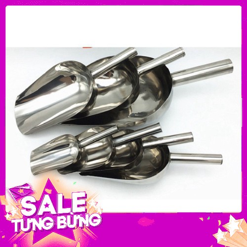 ''HANG  SIÊU BẤT NGỞ Dụng cụ xúc đá-Bộ 2 Xẻng inox xúc đá GIẢM GIÁ MỚI VE