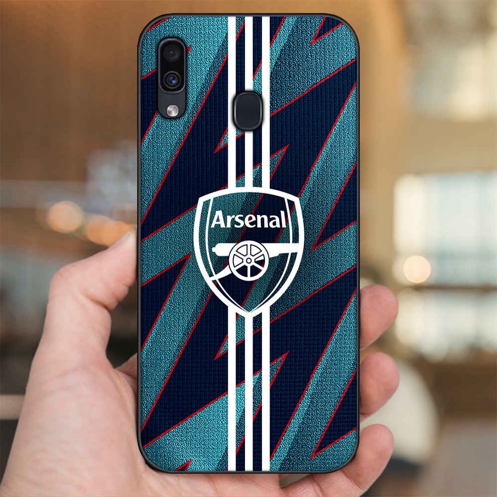 Ốp lưng Samsung A20, A30, A40, M20 viền đen in hình Arsenal FC