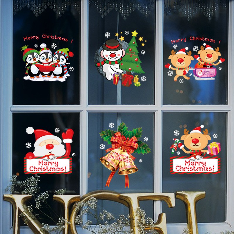 Decal dán tường trang trí giáng sinh noel người tuyết ngộ nghĩnh SK9108