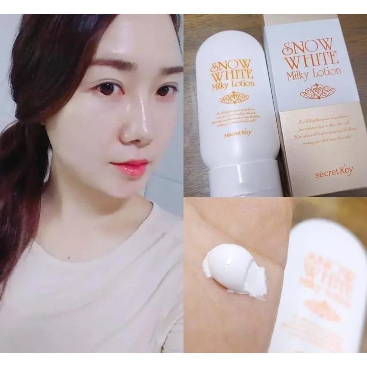 Sữa dưỡng thể trắng da Secret Key Snow White Milky Lotion 120g