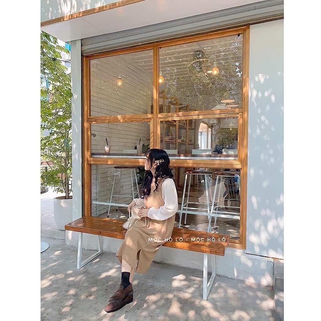 Váy Nữ, Váy Yếm Chất Nỉ Nhung Phối Áo Sơ Mi Rời Siêu Xinh Loại Đẹp | BigBuy360 - bigbuy360.vn