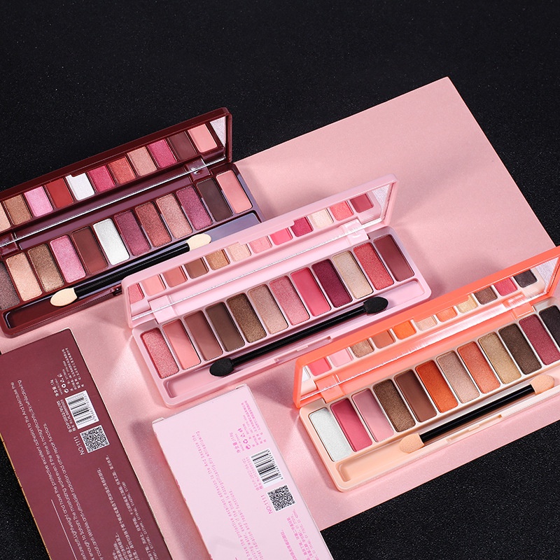 Bảng Phấn Mắt Lameila 12 Màu Play Color Eyes Kèm Cọ Trang Điểm - HOMIKA PM01 | BigBuy360 - bigbuy360.vn