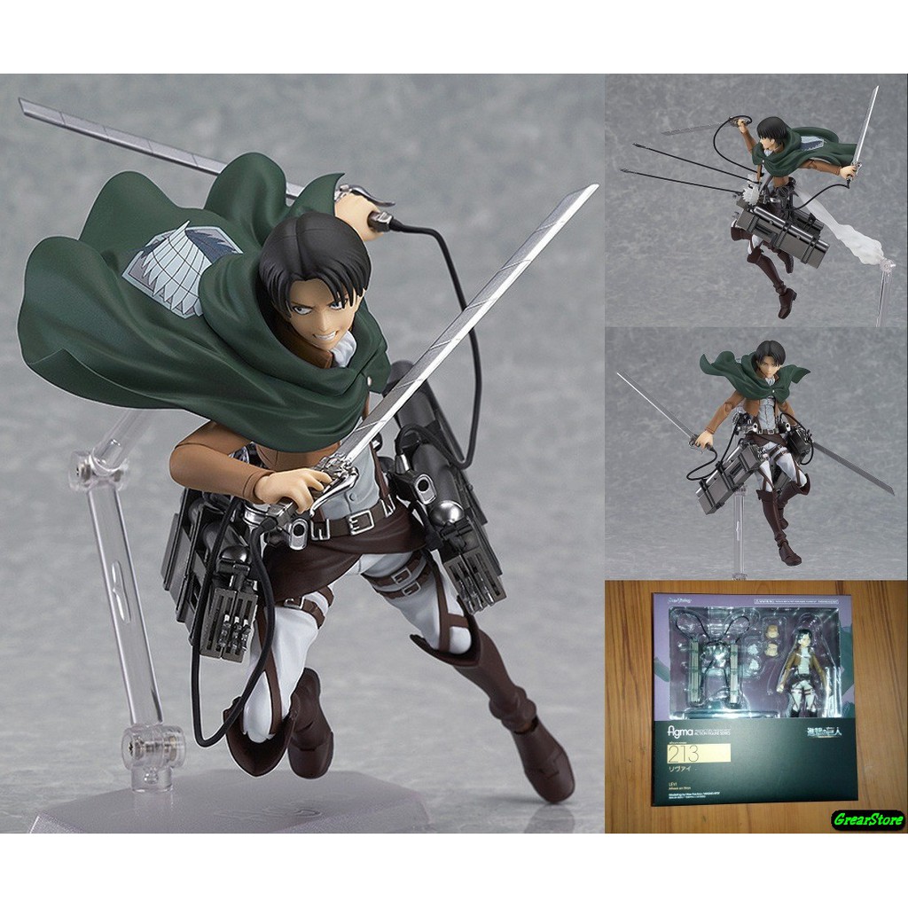 ( HÀNG CÓ SẴN ) MÔ HÌNH LEVI ( 213 ) attack on titan FIGMA CỬ ĐỘNG ĐƯỢC