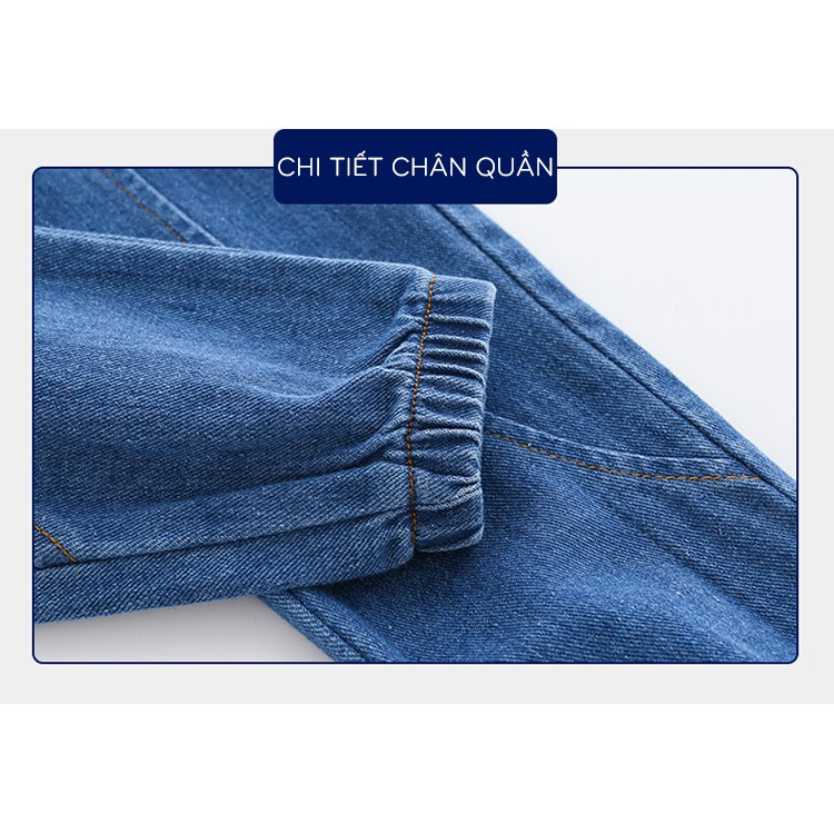 Quần Jean cho bé WELLKIDS quần bò họa tiết đáng yêu chất vải mềm mại