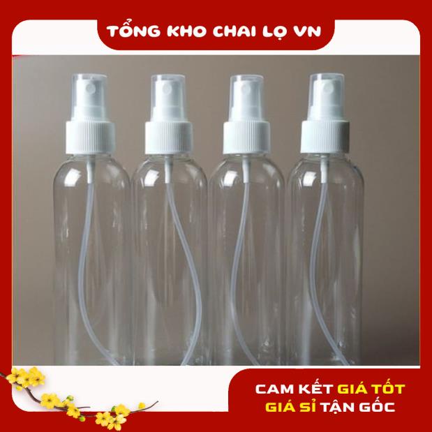 Chai Xịt Phun Sương ❤ SIÊU RẺ ❤ Chai nhựa pet xịt phun sương 150ml,200ml,250ml chiết mỹ phẩm, nước hoa, phụ kiện du lịch