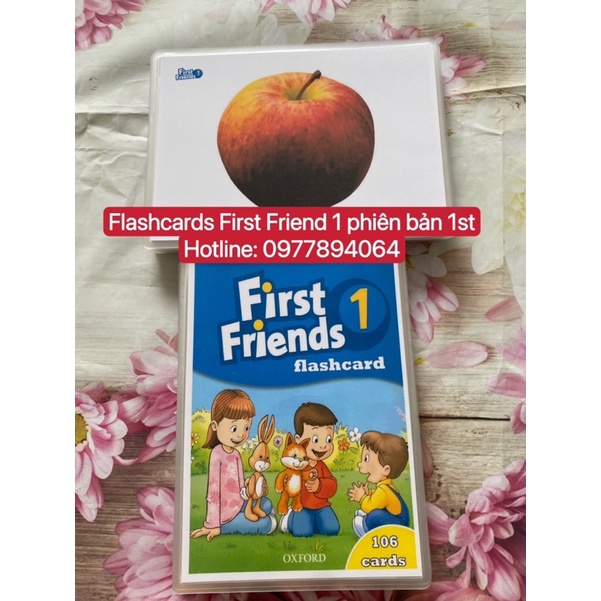 Flashcard  First Friends  1-2 phiên bản 1st kích thước A5 ép plastics bền đẹp