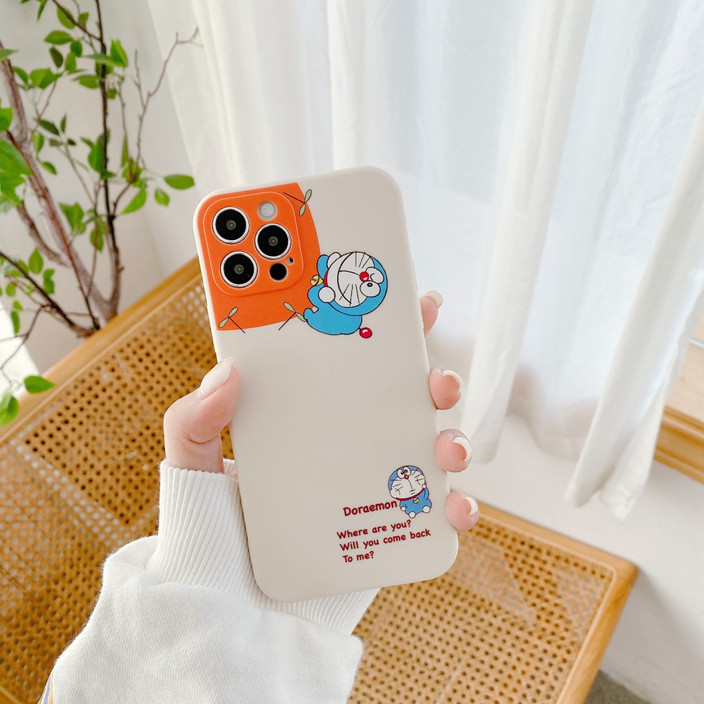 Ốp điện thoại họa tiết doraemon dành cho Iphone 7 7Plus 8 8 Plus Xr X / Xs Xs Max 11Pro Promax 12 Mini Pro Promax