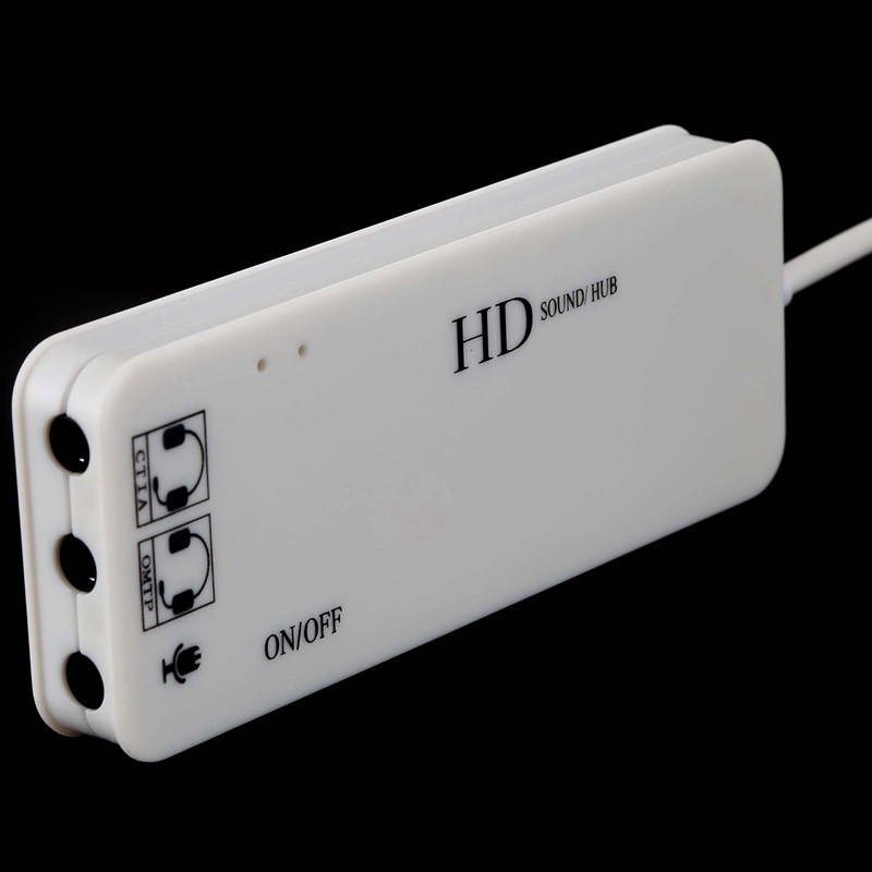 Card Âm Thanh 3 Cổng Usb Cho Pc White