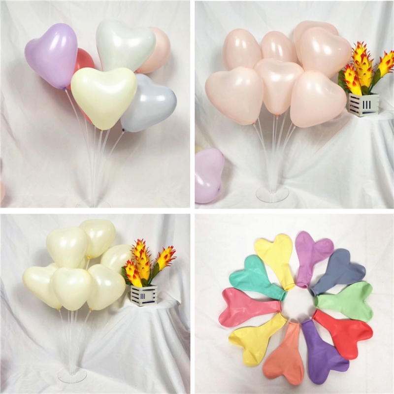 25 Bong Bóng 12 inch Hình Trái Tim Bằng latex Màu Sắc Kẹo Ngọt Dùng Cho Tiệc Sinh Nhật, Đám Cưới