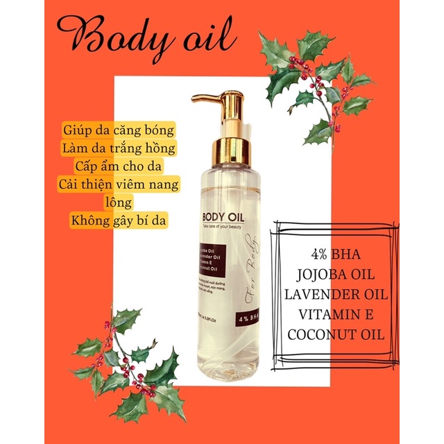 BODY OIL 4% BHA - Dưỡng ẩm và giúp da săn chắc