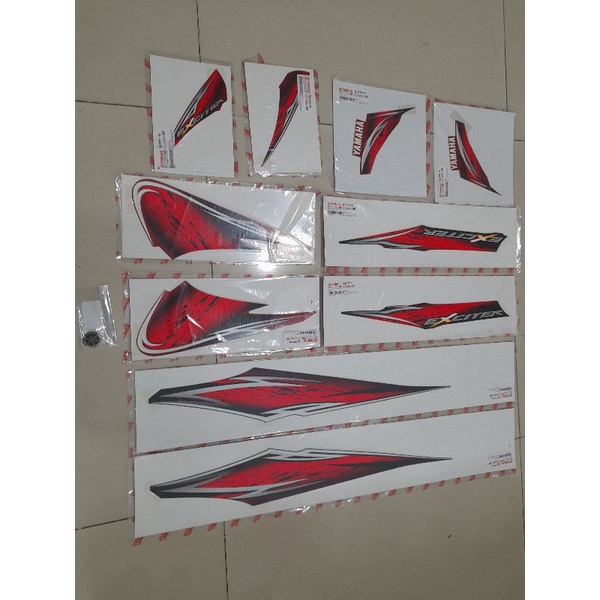 bộ tem đỏ đô Exciter yamaha 2006