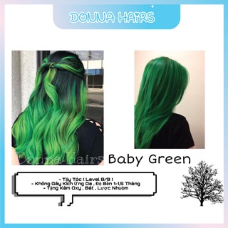 Thuốc Nhuộm Tóc Màu XANH LÁ ( BABY GREEN ) CẦN TẨY, Donna Hairs