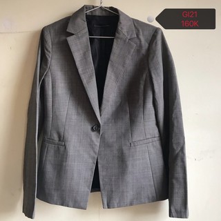 [NA03+ GI21] Blazer,Vest nâu + ghi