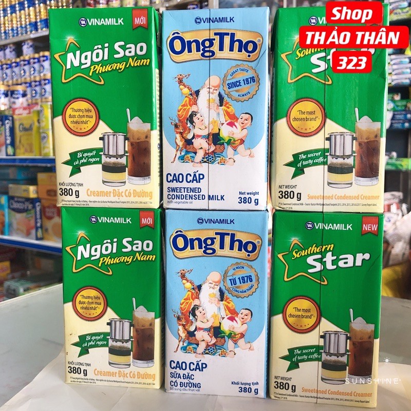 Sữa Đặc Ông Thọ Cao Cấp Có Đường -Hộp Giấy 380 gram