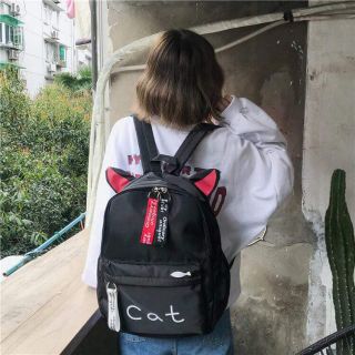 Balo Thời Trang Cat Đen